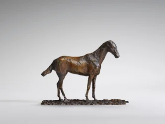 Studie af en Mustang, original voks fra 1860