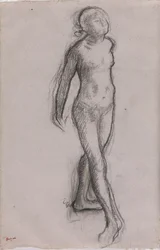 Studie af en nøgen danserinde, ca. 1878-79