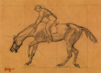 The End of the Race, ca. 1882 (kridt på tonet papir)