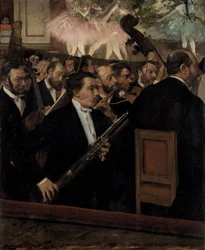 Orkestret i operaen, ca. 1870