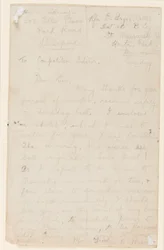 Brev til en aviskonkurrenceredaktør, 1914-18