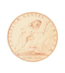 Hercules bevæbnet med en kølle ved at krydse Alperne, 1744