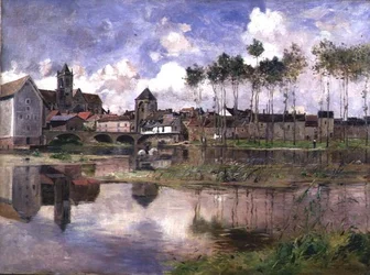 Moret-sur-Loing (olie på lærred)