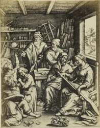Fotoreproduktion af dybtryk Sæbebobler dør Hieronymus Wierix Sæbebobler (titel på objekt)