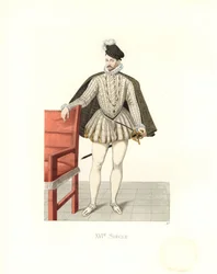 Kong Charles IX af Frankrig (1550-1574) (gravering)