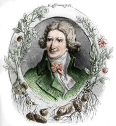 Portræt af Antoine Augustin Parmentier (1737-1813), fransk militærfarmaceut og agronom. Gravering af Edmond Morin