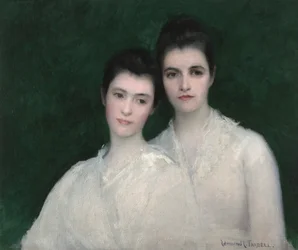 Emeline og Josephine Tarbell, ca. 1905 (olie på lærred)
