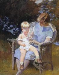 Marjorie og Lille Edmund, 1928.