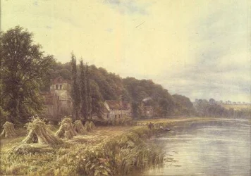 Riverside Village med tal fiskeri
