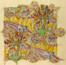Efterår, november 1927 (gouache på papir)