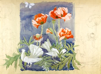 Peace c1920 (gouache på papir)