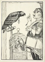 The Hymn of Hate (A little bit of sugar for the bird), illustration fra The Kaiser