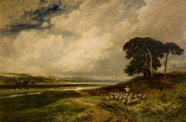 Landskab med får, 1899