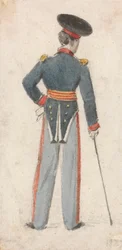 Bagsiden af en soldat