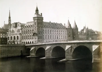 "Conciergeriet" og "Pont au Change", ca. 1854 (foto)