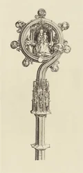 [Design til en stav af Martin Schongauer].
