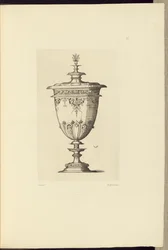 [Design til en vase af Virgil Solis].