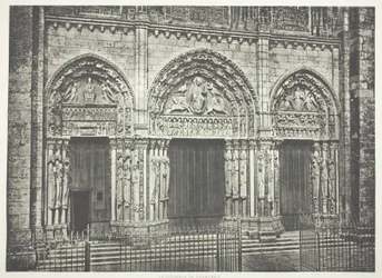 Hovedportal, katedralen i Chartres