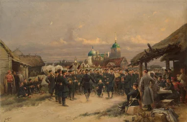 Singers of the Life-Guards 4. The Imperial Familys Rifle Battalion ved Tsarskoye Selo, 1889