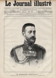 Portræt af storhertug Konstantin Nikolajevitj af Rusland (storhertug Konstantin Nikolajevitj af Rusland eller Konstantin Nikolajevitj Romanov