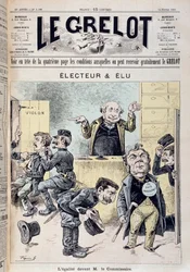 Tegneserie om parlamentarisk immunitet - i "" Le Grelot"" af 14/02/1892