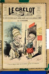 Omslag til "" Le Grelot"", nummer 1386, Satirisk i farver
