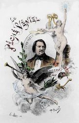 Frontispice af "The venial synd" af Honore de Balzac. Illustration af Paul Avril (1843-1928) fra 1901.