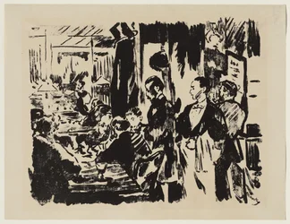 På caféen