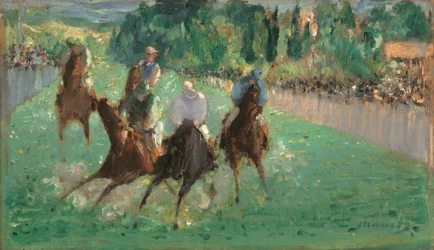 Ved løbene, ca. 1875.