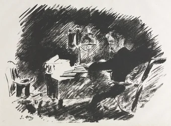 Illustration til The Raven af Edgar Allan Poe