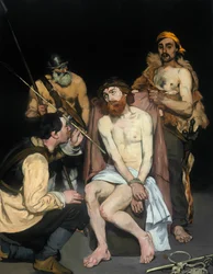 Jesus hånet af soldaterne, 1865.