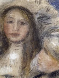 Portræt af Berthe Morisot (1841-1895) og hans datter (Julie Manet