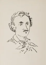 Portræt af Edgar Allan Poe 1809-1849, 1889.