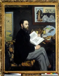 Portræt af Emile Zola (1840 - 1902) - Maleri af Edouard Manet (1832-1883)