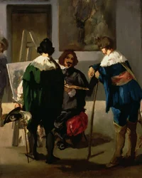 Scene i et spansk studie, ca. 1860
