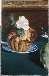 Stilleben med brioche, ca. 1880