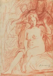 Studie af en siddende nøgen (La Toilette)