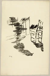 Stolen ("Den skygge, der ligger svævende på gulvet..."), fra Ravnen (Le Corbeau)
