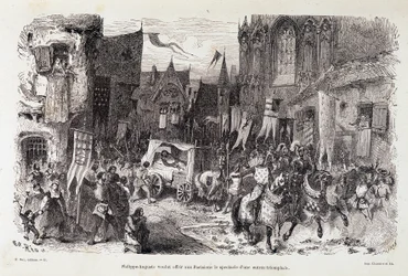Philippe Auguste (Philippe-Auguste) ønskede at tilbyde pariserne skuet af en triumferende start. sd. 12. århundrede