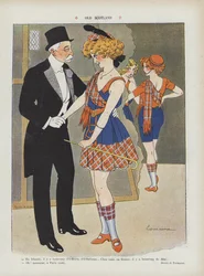 Gamle Skotland. Illustration til Le Rire