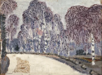Birkes ved LEtang-a-la-Ville, 1896 (olie på pap)