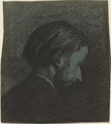 Hoved af en skægget mand, 1889.