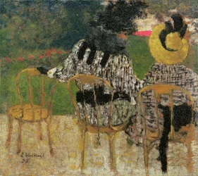 I Tuilerierne, 1895 (olie på pap)