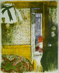 Interiør med hængelampe, fra Landskaber og Interiør; Interieur a la Suspension, fra Paysages et Interieurs, 1899