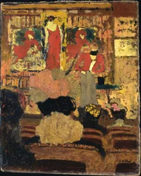 Illusionistnummeret, ca. 1895.