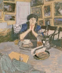 Madame Hessel med et sjal, 1911