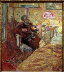 Portræt af Romain Coolus (1868 - 1952) forfatter francais