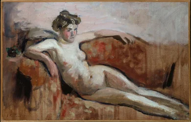Liggende nøgen, ca. 1919-20