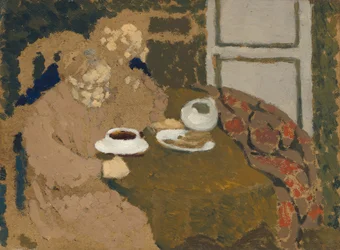 To kvinder drikker kaffe