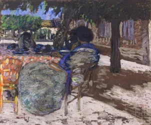 Under de røde pavillontræer,1905-07 (olie på lærred)